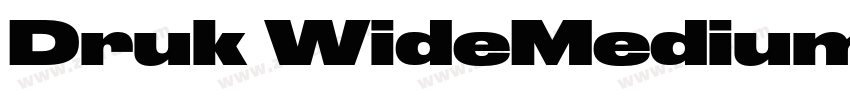 Druk WideMedium字体转换